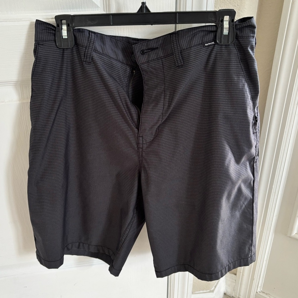 Hurley Men's Dark Gray Flat Front Shorts
